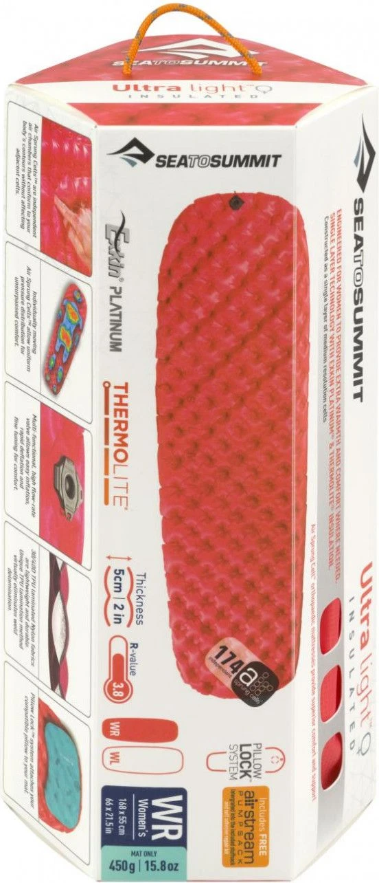 SEA TO SUMMIT ULTRALIGHT INSULATED WOMEN TC-Regular Mattress Red 4 SEA TO SUMMIT ULTRALIGHT INSULATED WOMEN TC-Regular Mattress Red - Image 2