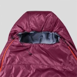 Sleeping Bag Forclaz Trek 500 5 Degrees Large Bordeaux -Adventure Wheels 15515005ebbc1b7953e70.72530661