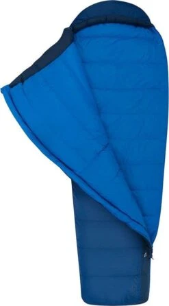 Sea To Summit Trek TkII Down Sleeping Bag Blue Long Left Zip -Adventure Wheels 184208760520685427382.91374764