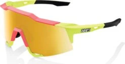 100% Speedcraft Fluorescent Green / Gold Mirror Goggles