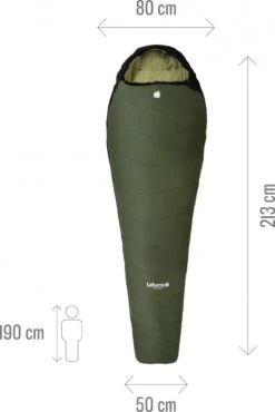 Lafuma Active 5 Khaki Unisex D Sleeping Bag -Adventure Wheels 218481861bb18bb4dbbd9.94962658